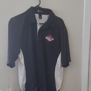 Hurley Black and White Men's Polo with Logo